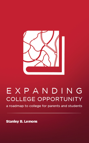A red and white logo for expanding college opportunity.