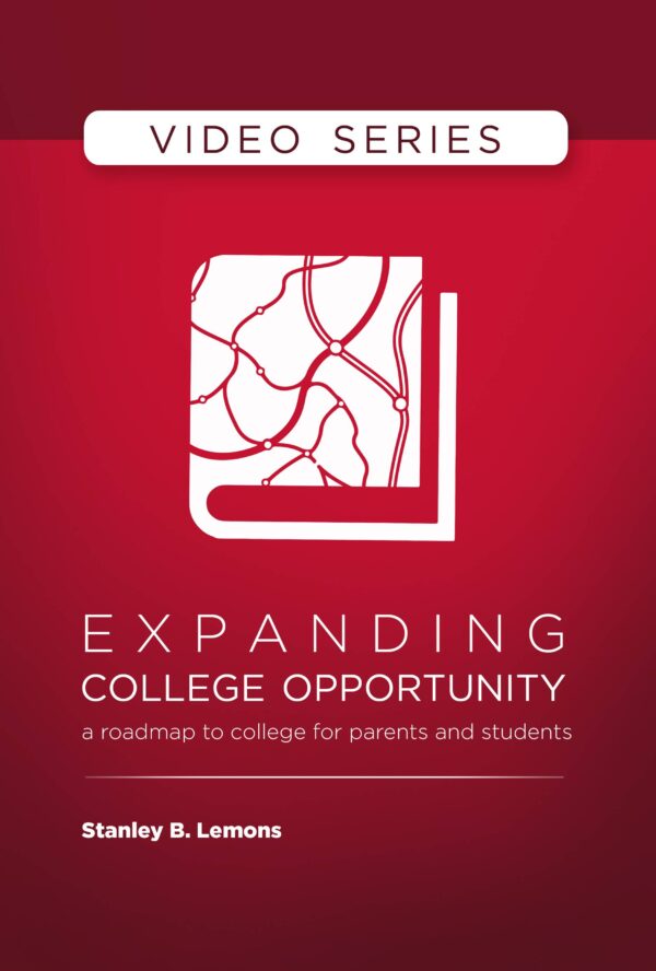 A red book cover with the words expanding college opportunity.
