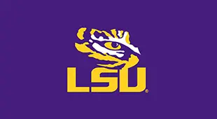 A purple background with the lsu logo.
