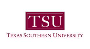 A red and white logo for tsu.