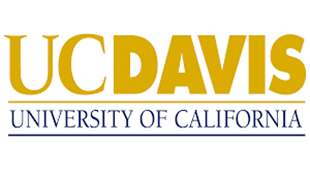 A yellow and blue uc davis logo.