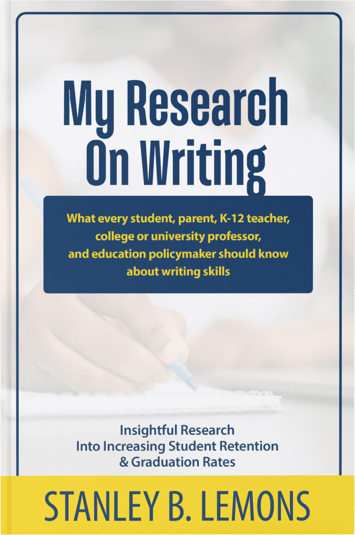 Cover of a research book on writing skills for educators and policymakers.